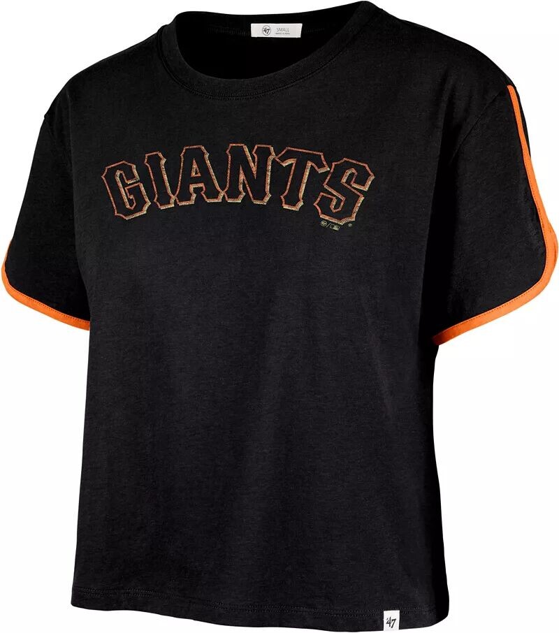 

Женский черный укороченный топ с надписью '47 San Francisco Giants