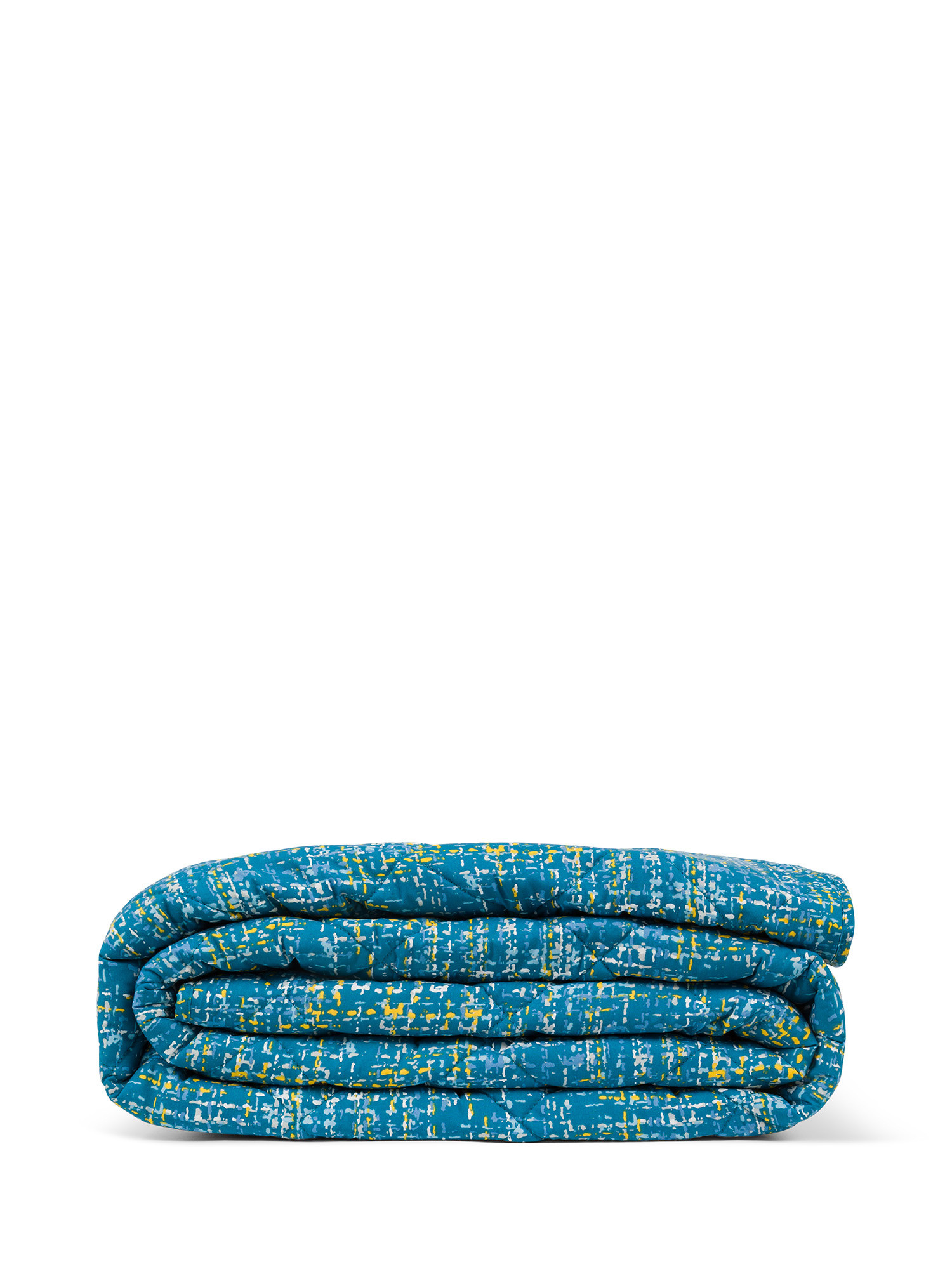 однотонное хлопковое покрывало с рельефным рисунком coincasa бежевый Хлопковое одеяло с абстрактным рисунком Coincasa, синий