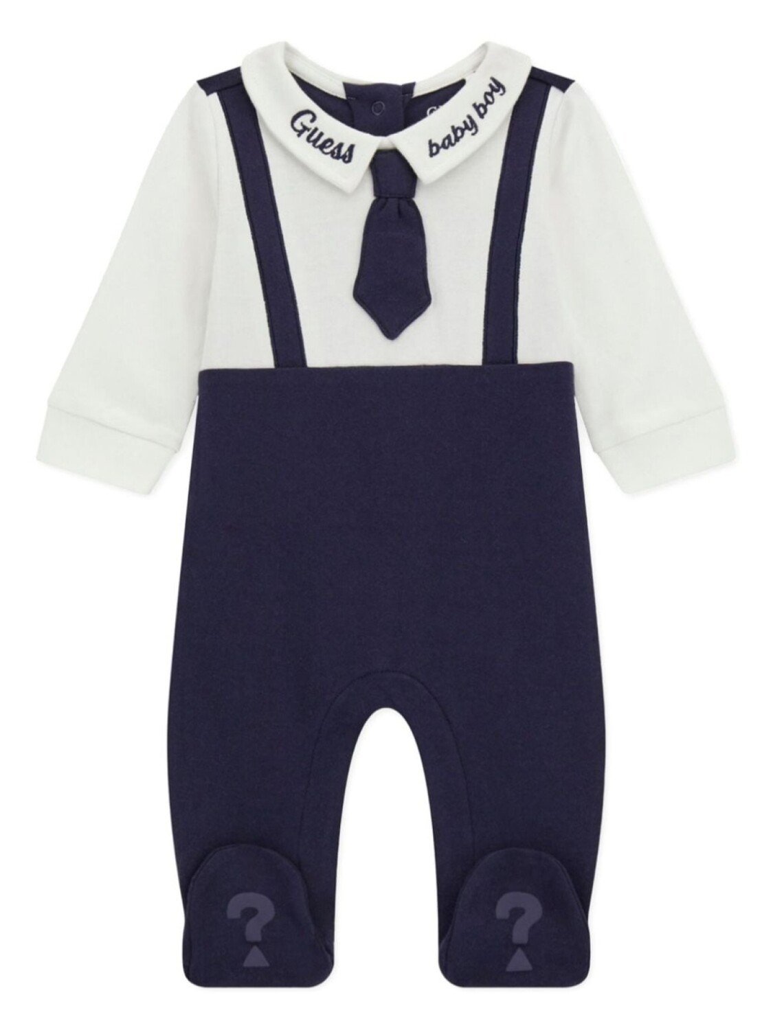 

Угадайте дети вышитый логотип babygrow Guess Kids, синий