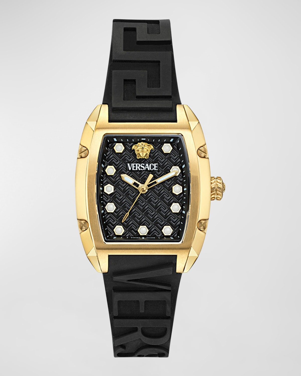 

Часы Versace Dominus 44,8x36 мм с силиконовым ремешком, цвет Yellow Gold