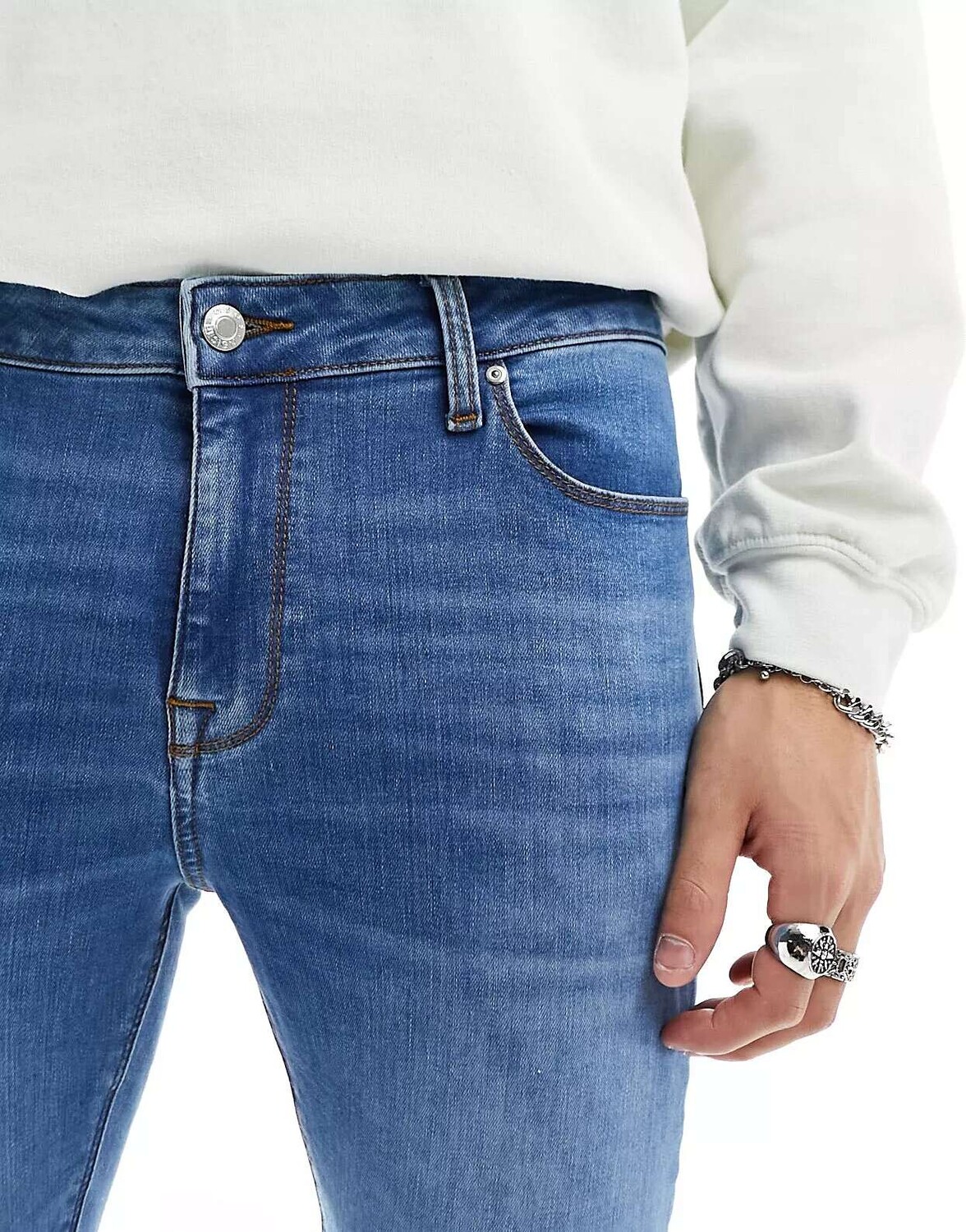 

Синие джинсы ASOS