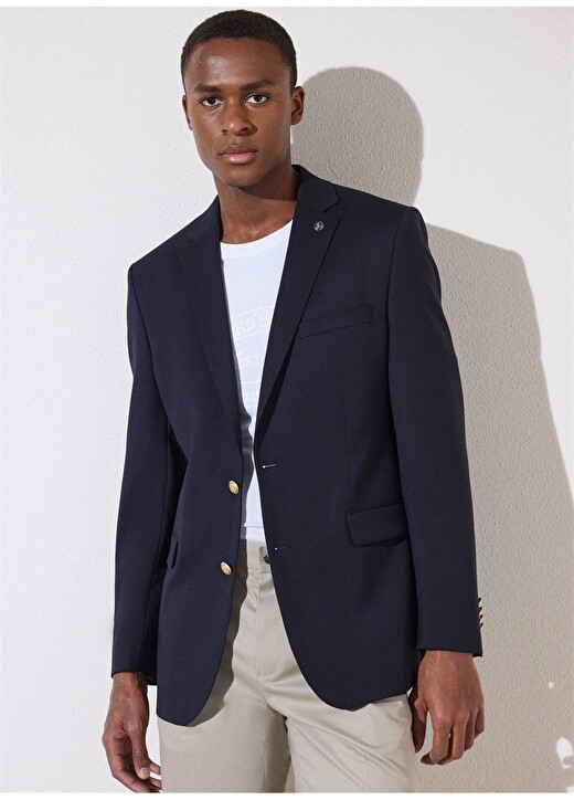 

Мужская куртка Slim Fit темно-синего цвета Brooks Brothers, Синий