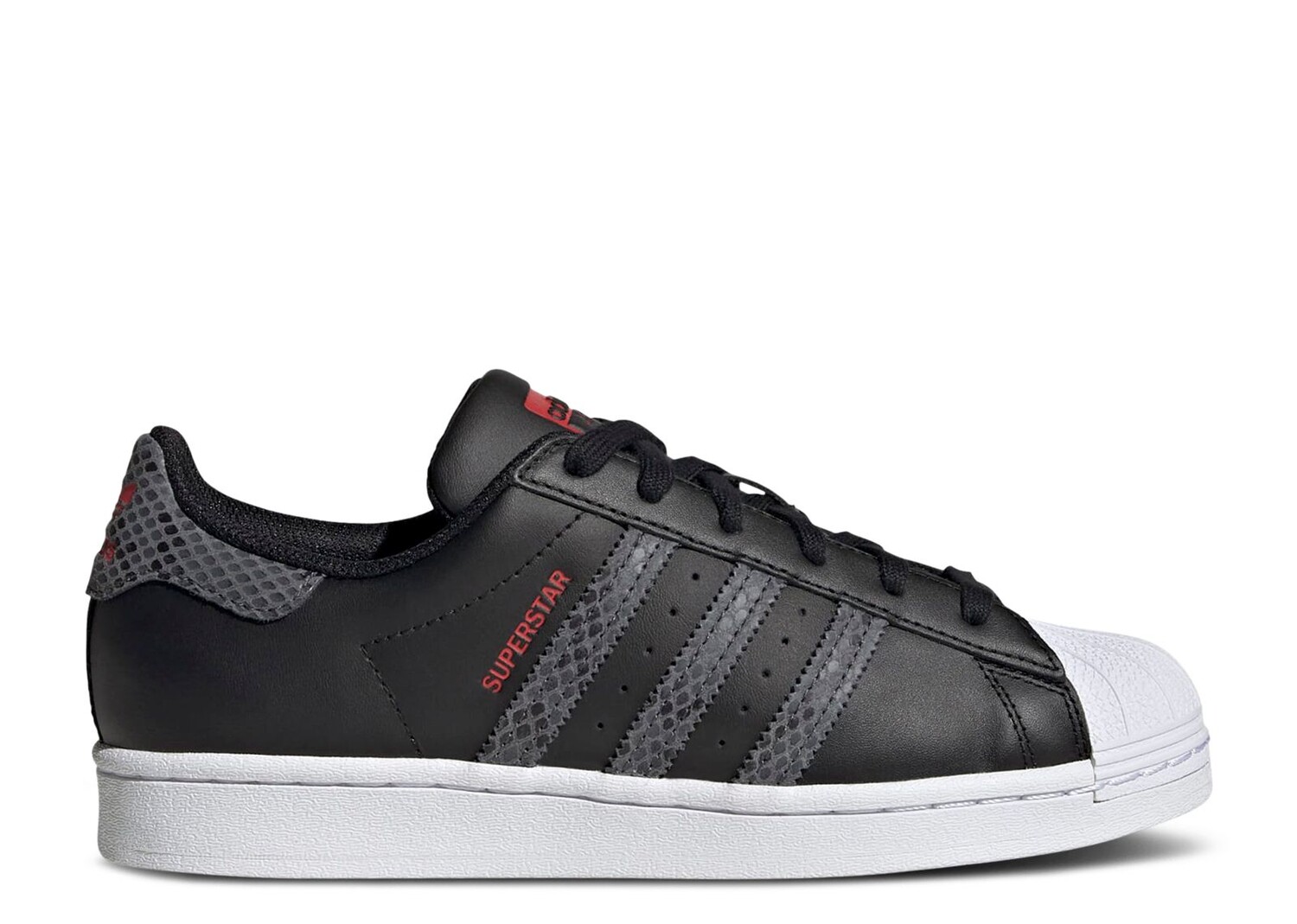 

Кроссовки adidas Wmns Superstar 'Black White Snakeskin', черный