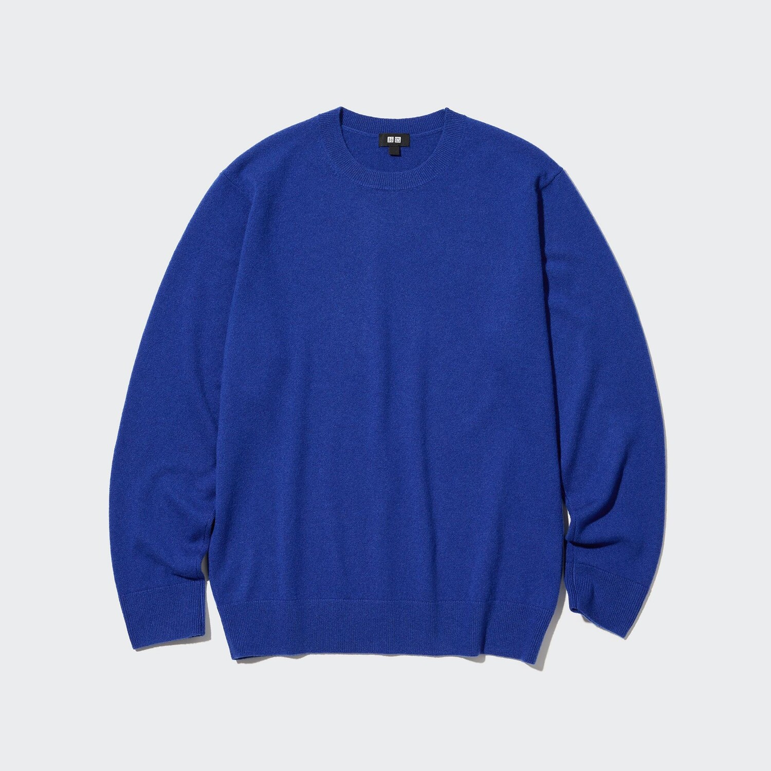 

Джемпер из 100% кашемира с круглым вырезом UNIQLO, синий