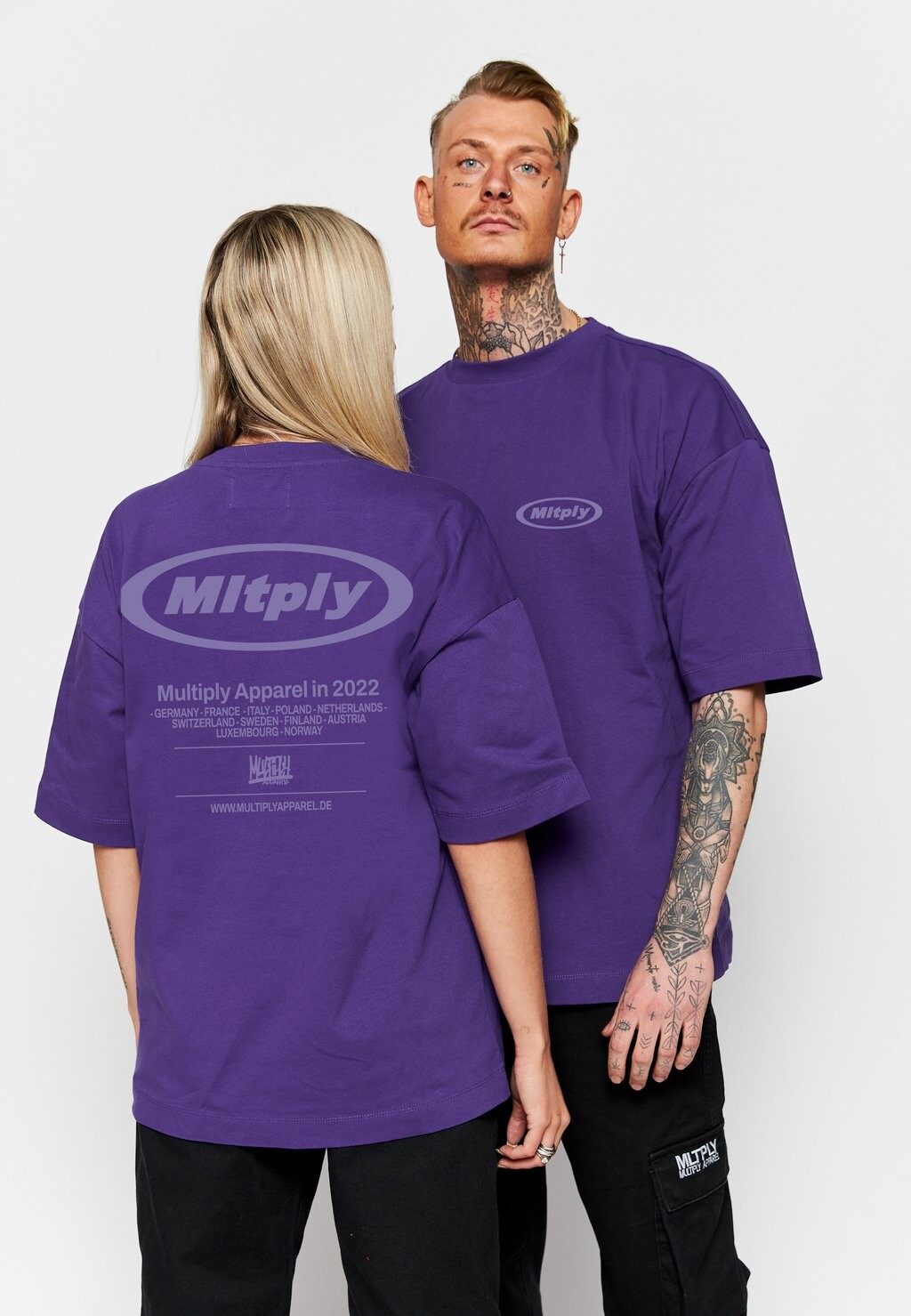 

Футболка с принтом Multiply Apparel, фиолетовый