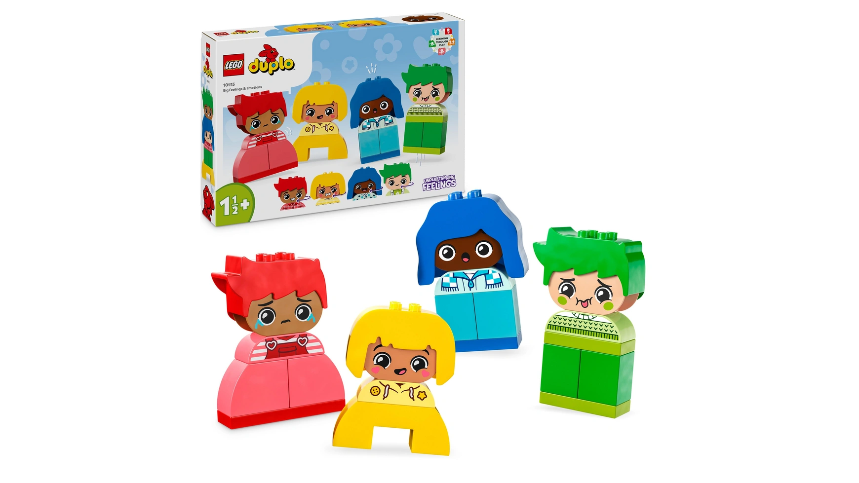 Lego DUPLO Игрушка с фигурками Большие чувства, складывание и моторика lego duplo экскаватор и грузовик креативная игрушка для детей от 2 лет и старше