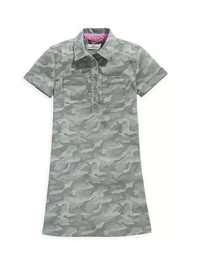 

Камуфляжное платье для маленьких девочек и девочек Vineyard Vines, цвет camo