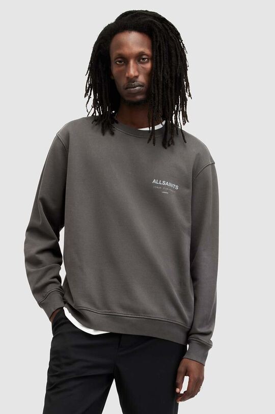 

Хлопок с длинным рукавом AllSaints, серый