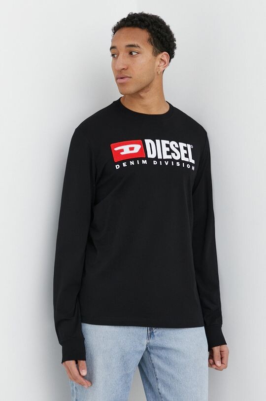 

Хлопок с длинным рукавом Diesel, черный