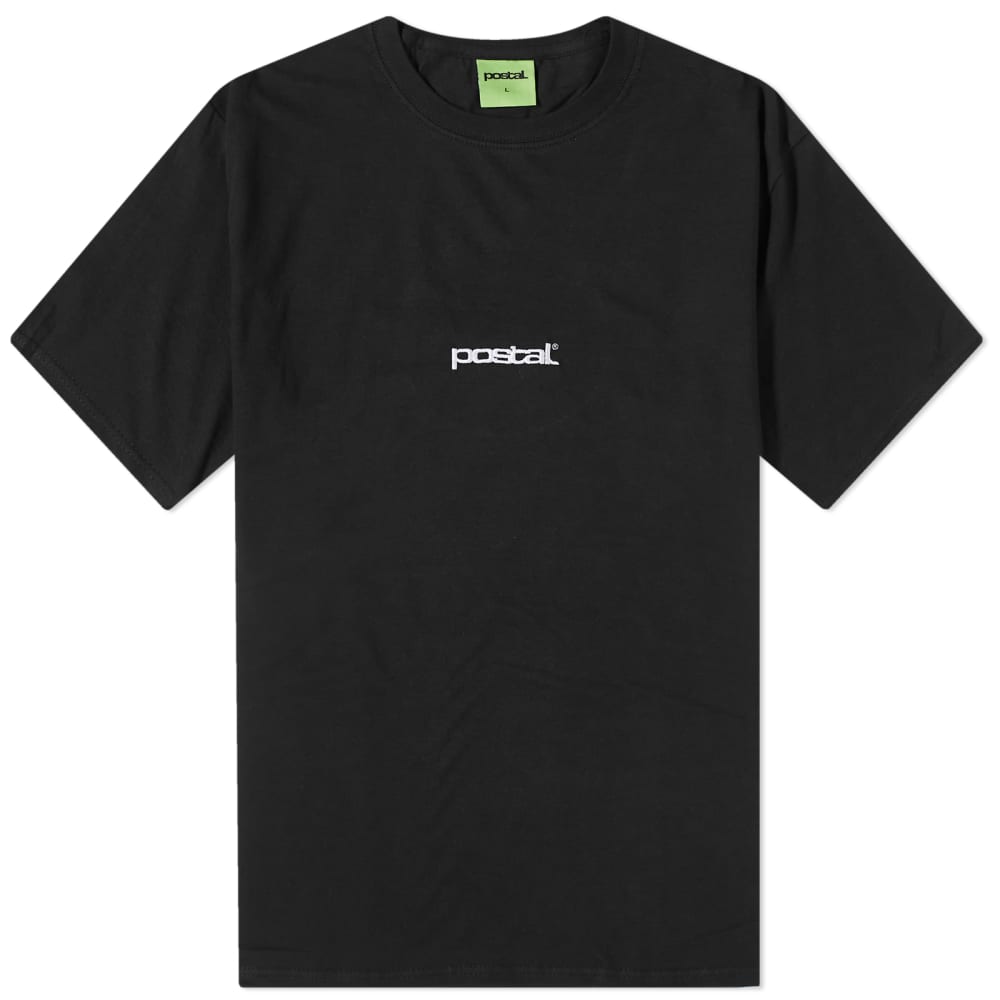 Мини-футболка с логотипом Postal, черный