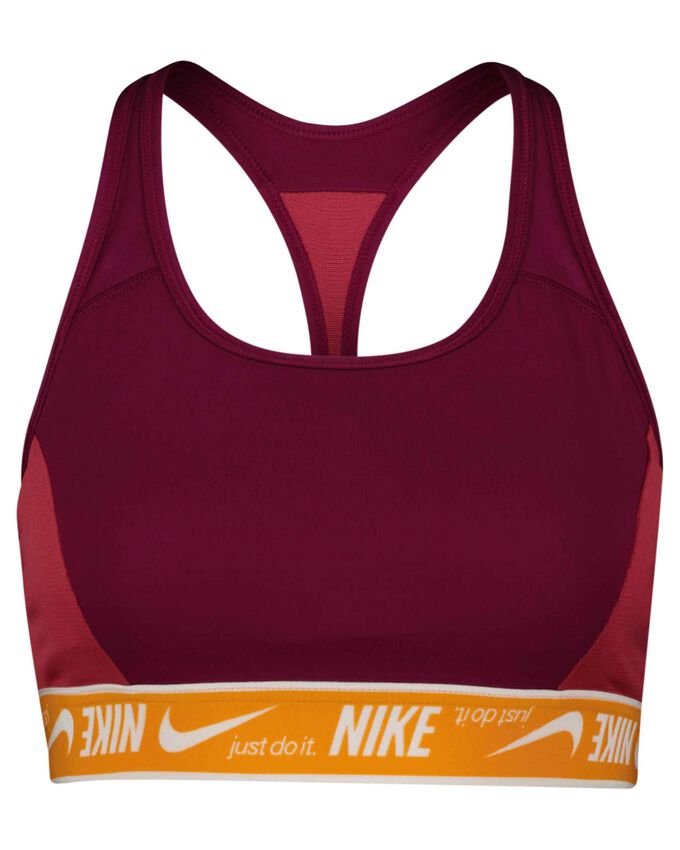 цена Спортивный бюстгальтер с логотипом dri-fit Nike, красный