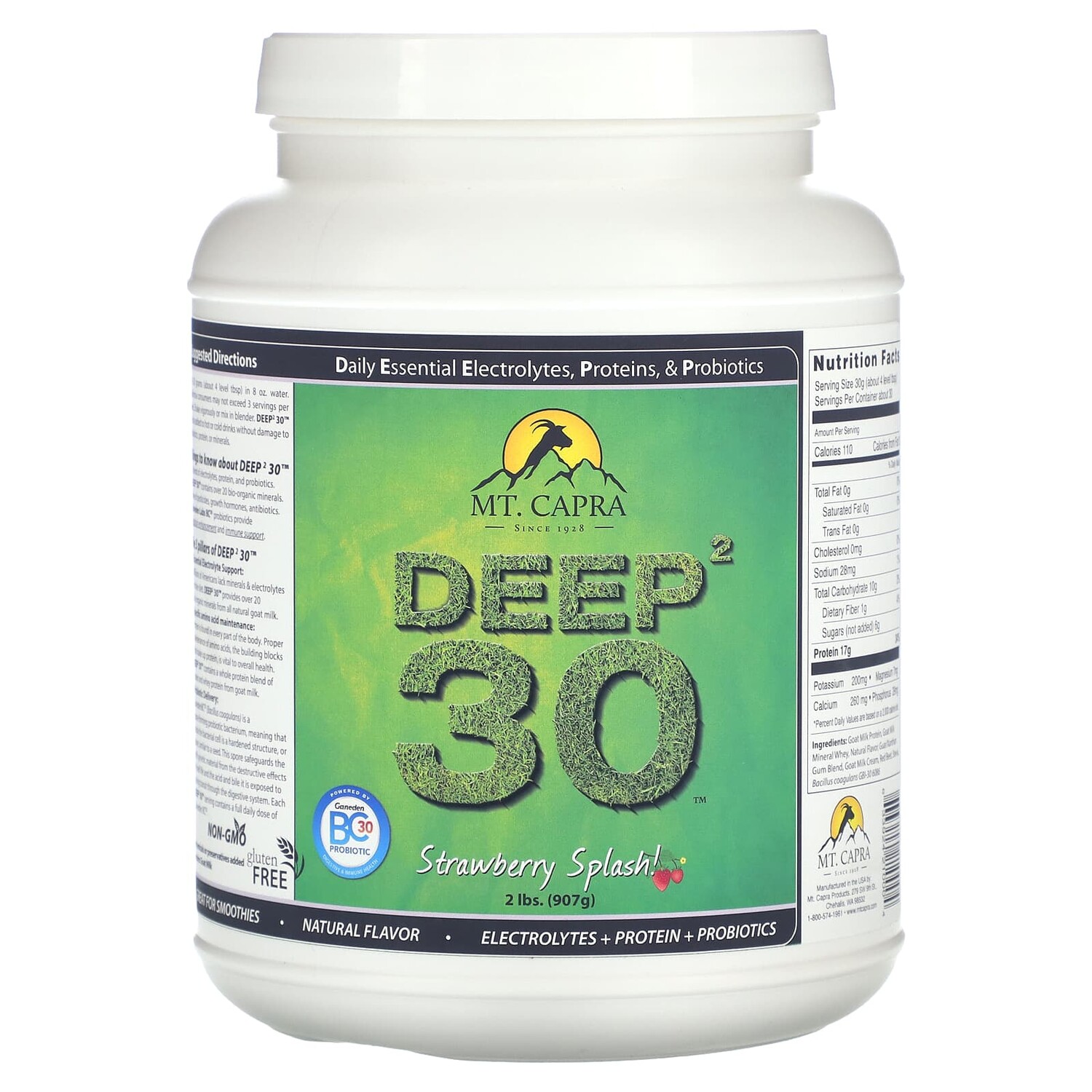 

Deep² 30, клубничный всплеск, 907 г (2 фунта), Mt. Capra