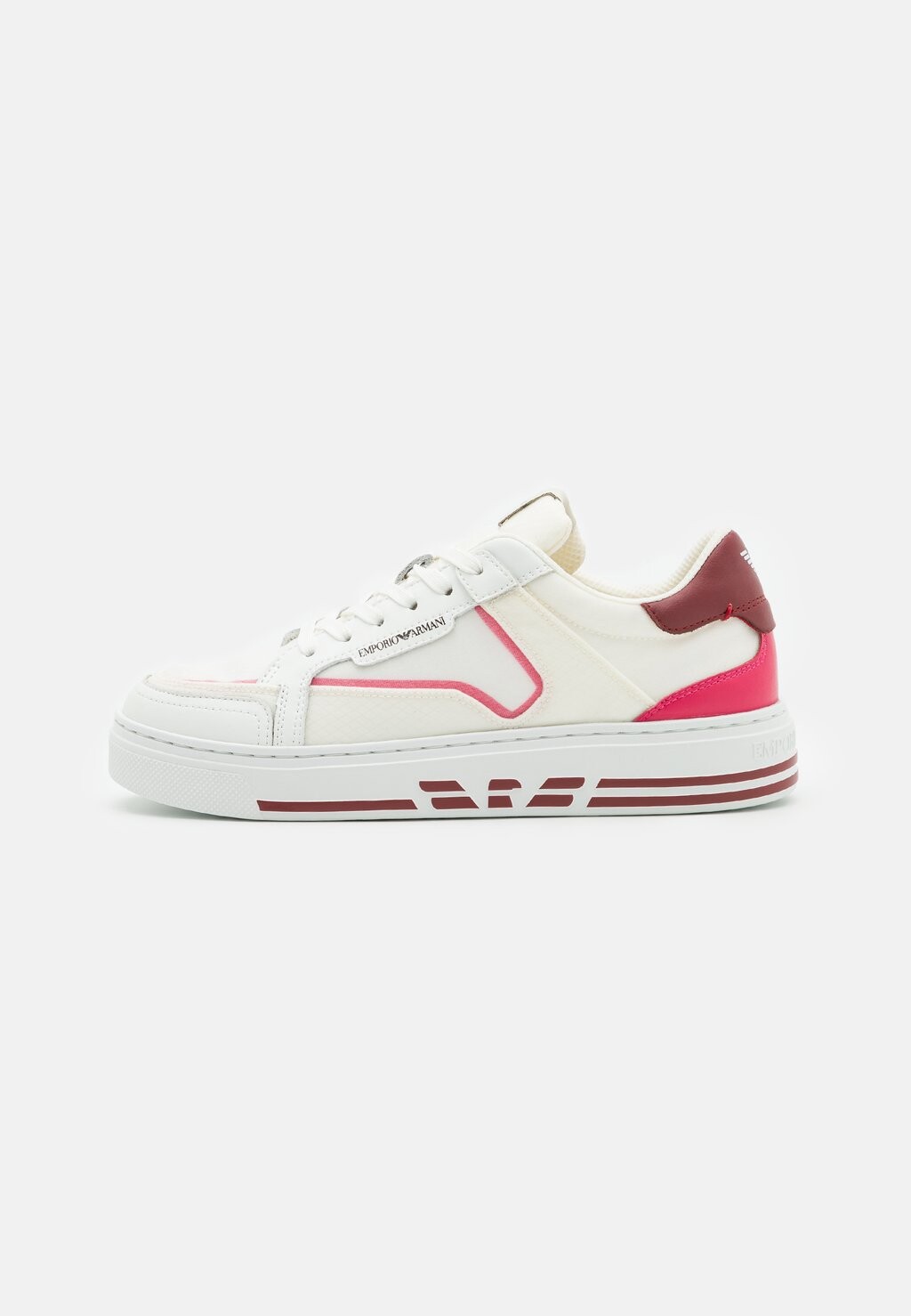

Кроссовки Emporio Armani ZAR, цвет off-white/bordeaux/fuxi