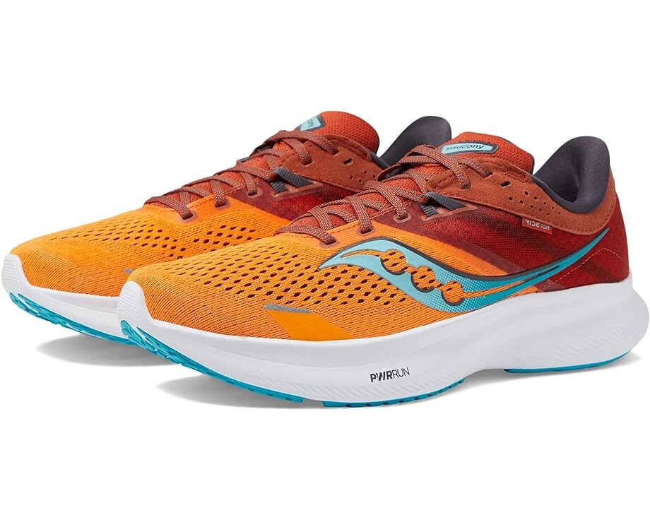 Кроссовки Saucony Ride 16, цвет Marigold/Lava