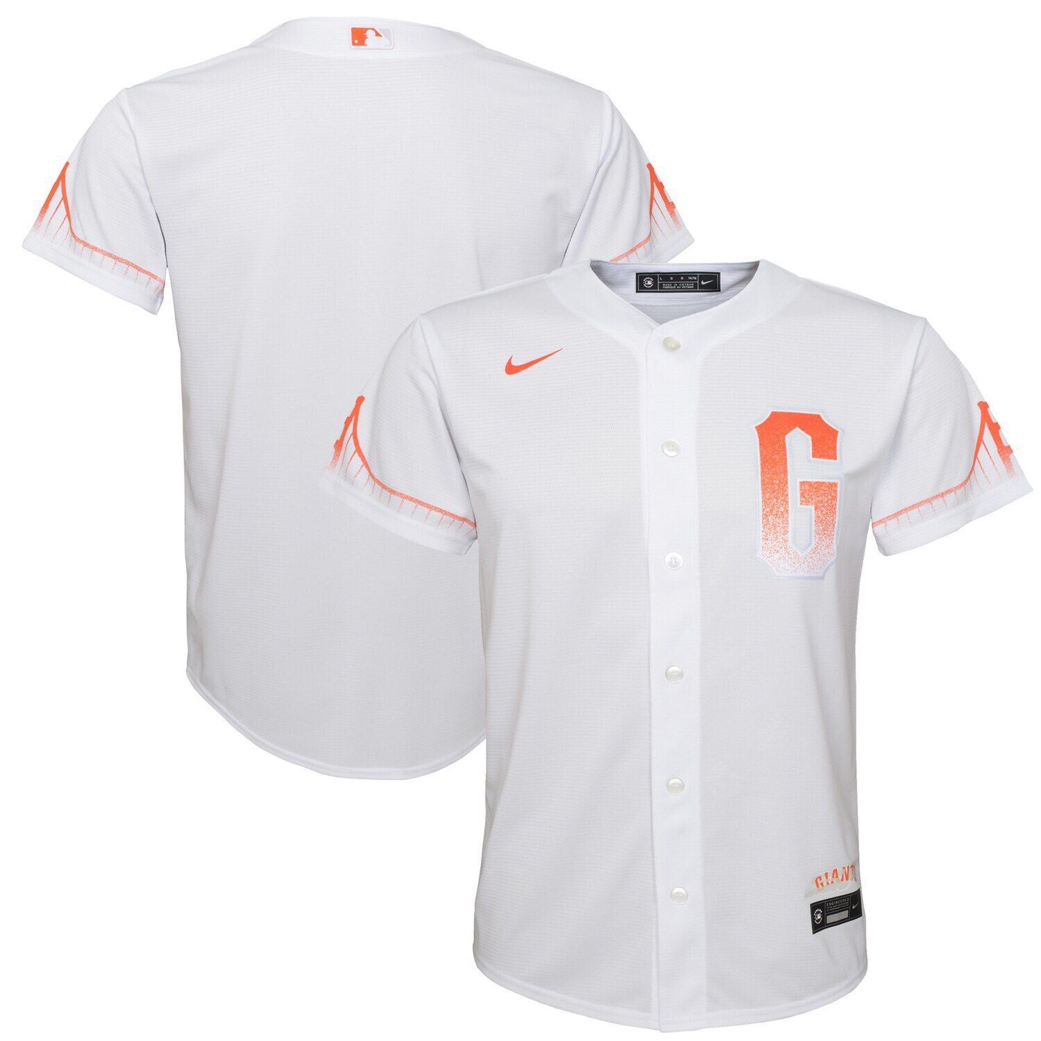 

Реплика молодежного Джерси Nike White San Francisco Giants 2021 City Connect Nike