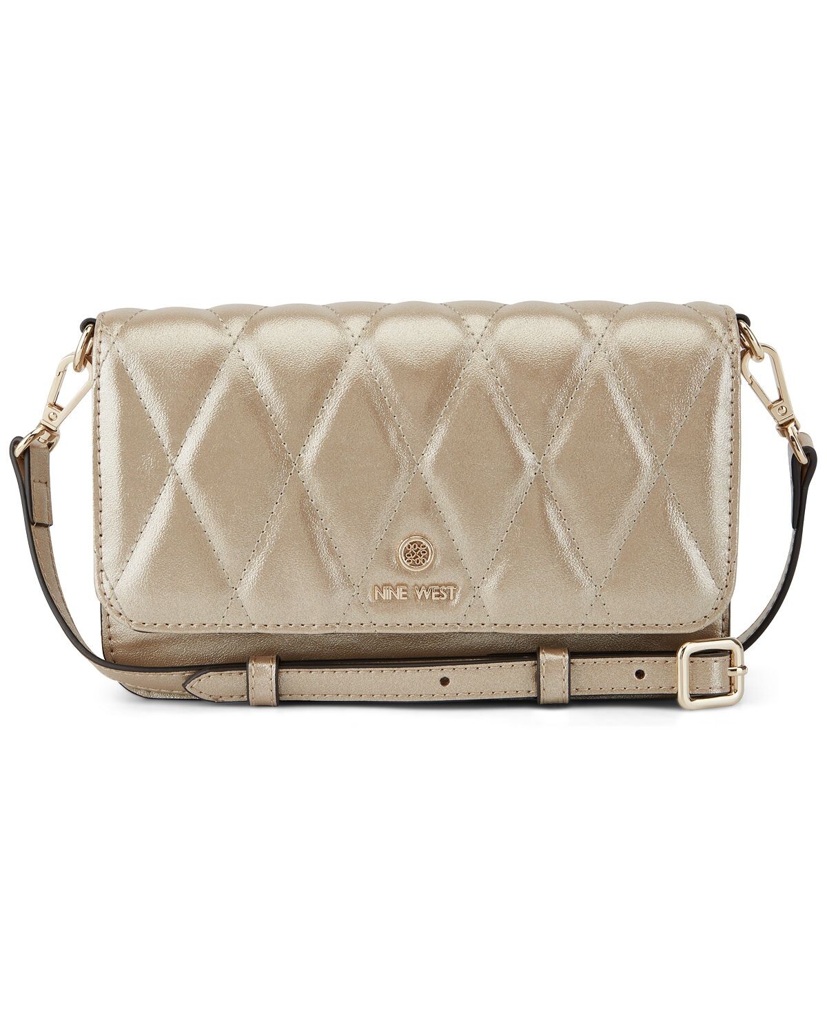 

Мини-кошелек для телефона Linnette на веревке Nine West, золотой