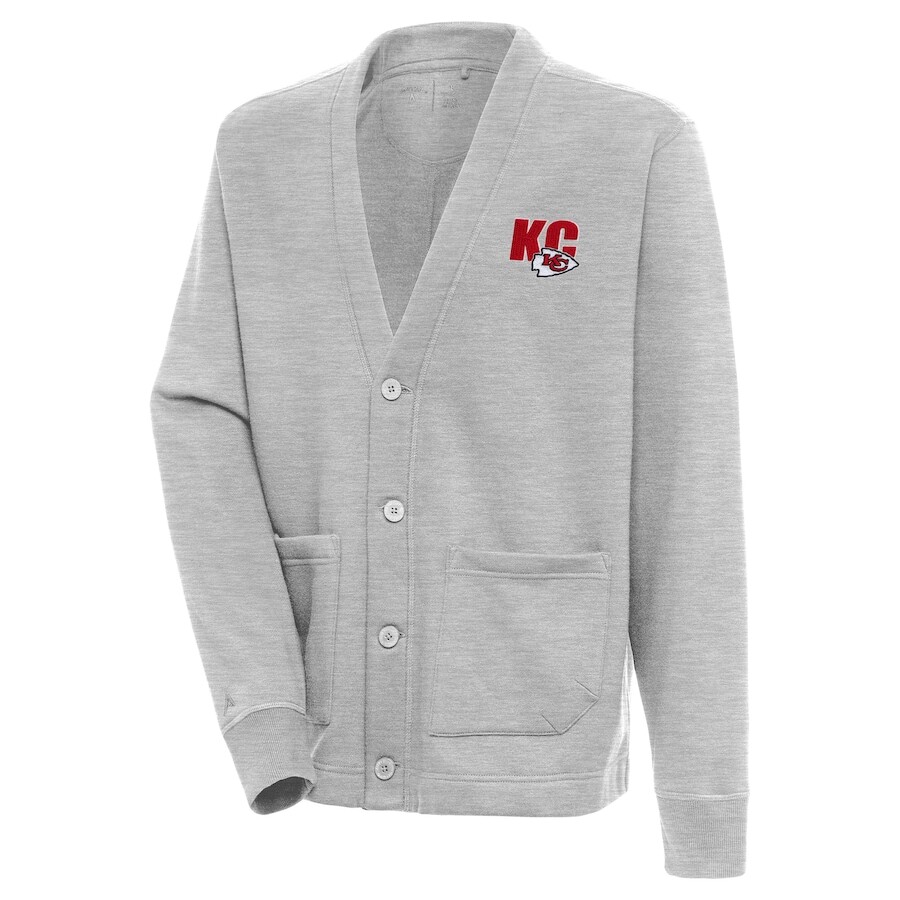 

Кардиган Antigua Kansas City Chiefs, серый