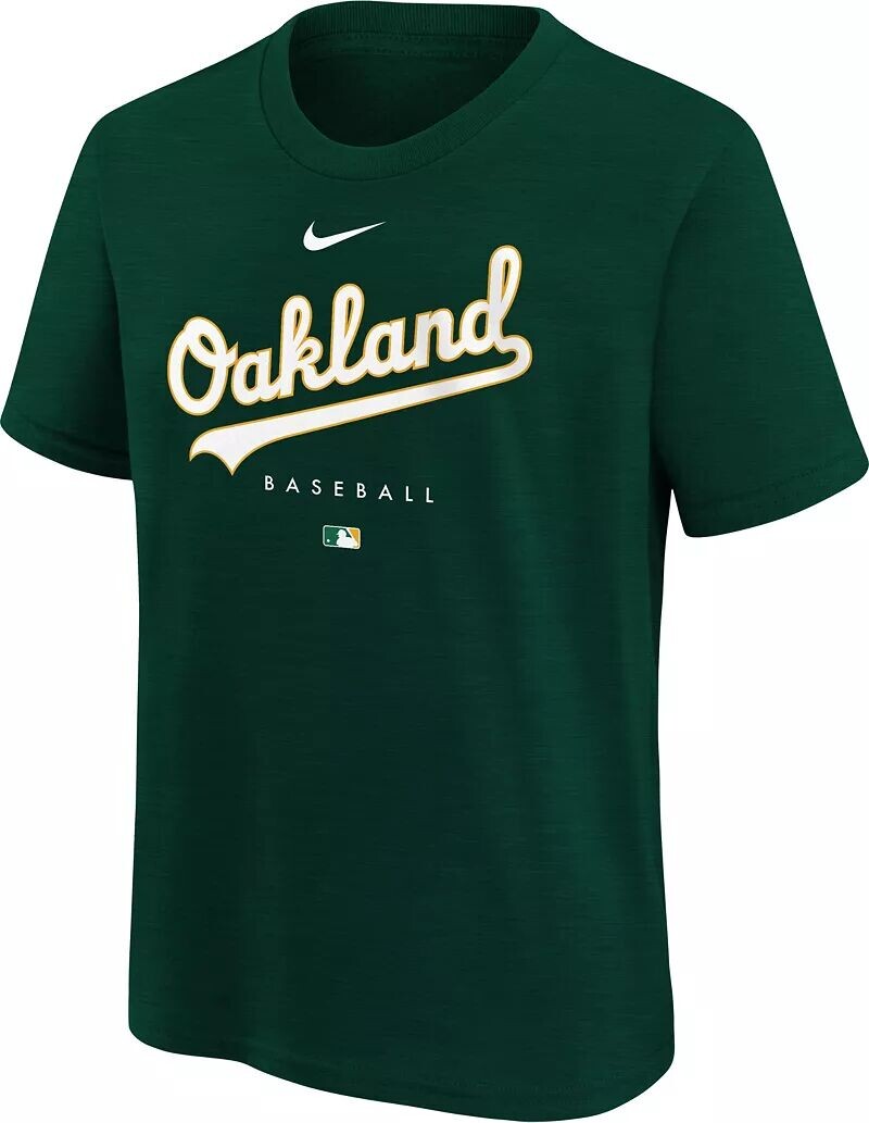 

Зеленая футболка Early Work Nike Youth Oakland Athletics