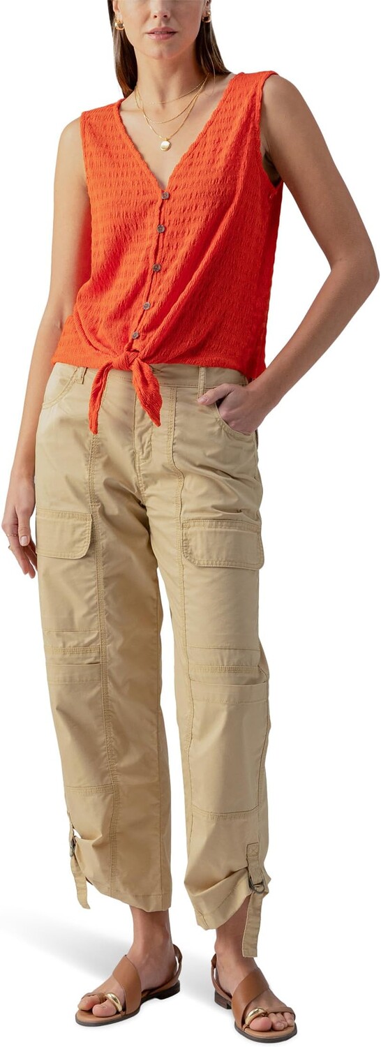 

Футболка Sanctuary Link Up Tie Tee, цвет Spicy Orange