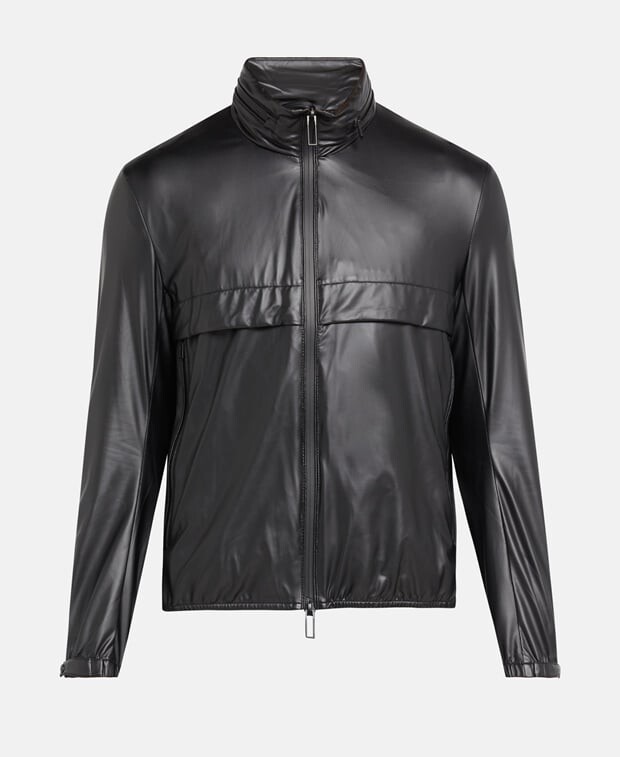 

Кожаная куртка Armani Exchange, черный