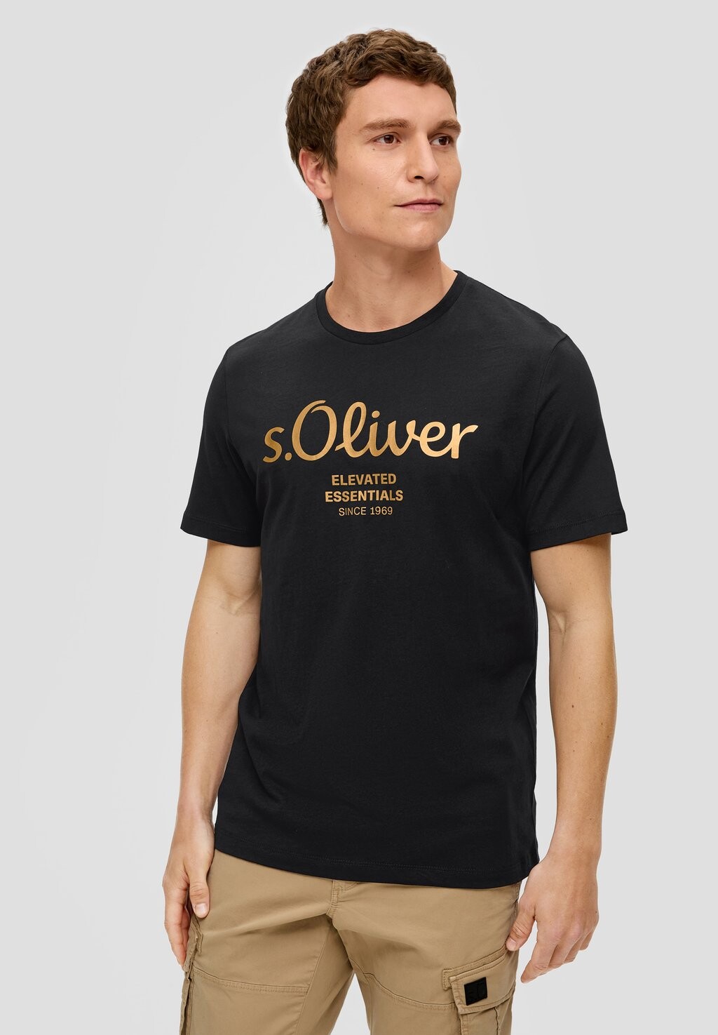 

Футболка с принтом s.Oliver, черный
