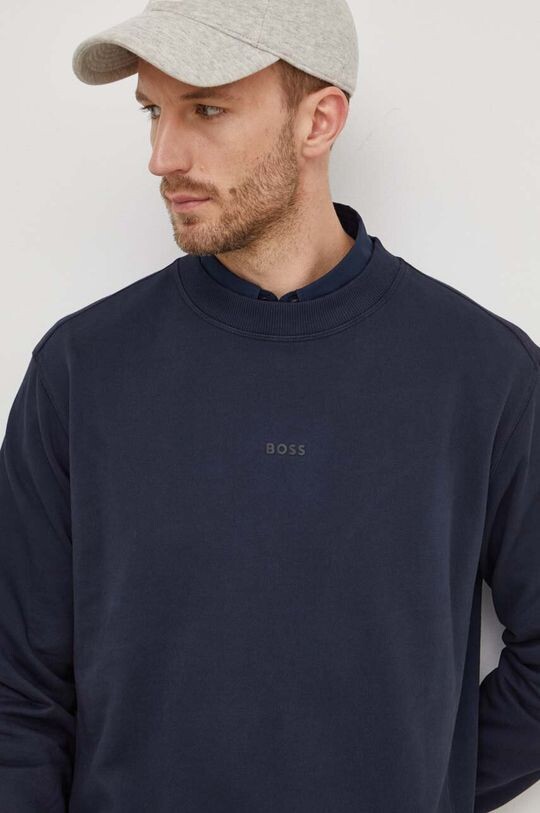 

BOSS BOSS CASUAL толстовка из хлопка Boss Orange, темно-синий