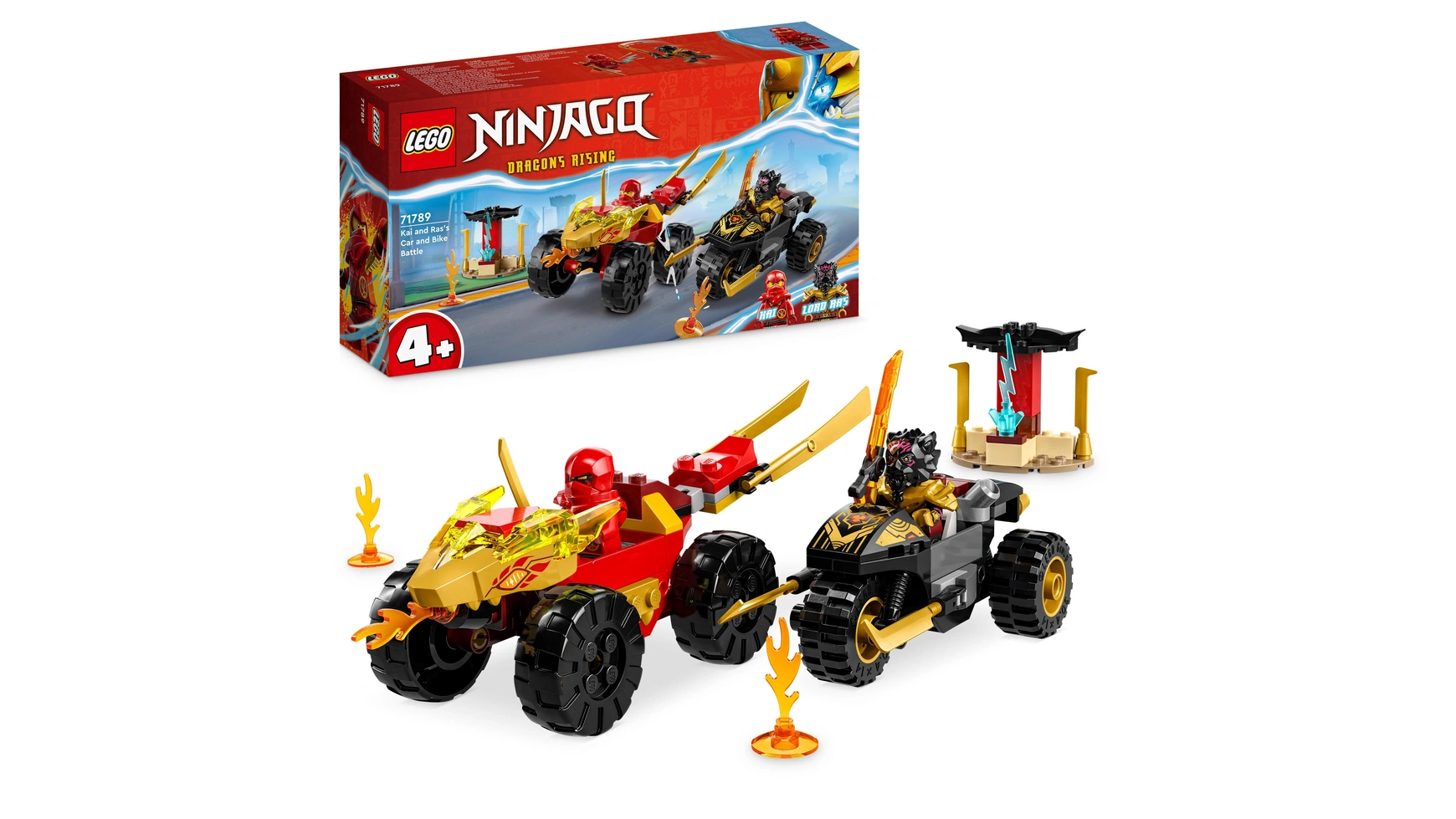 Lego NINJAGO Набор Погоня со спидстером Кая и мотоциклом Раса lego ninjago 70600 погоня на мотоциклах 231 дет