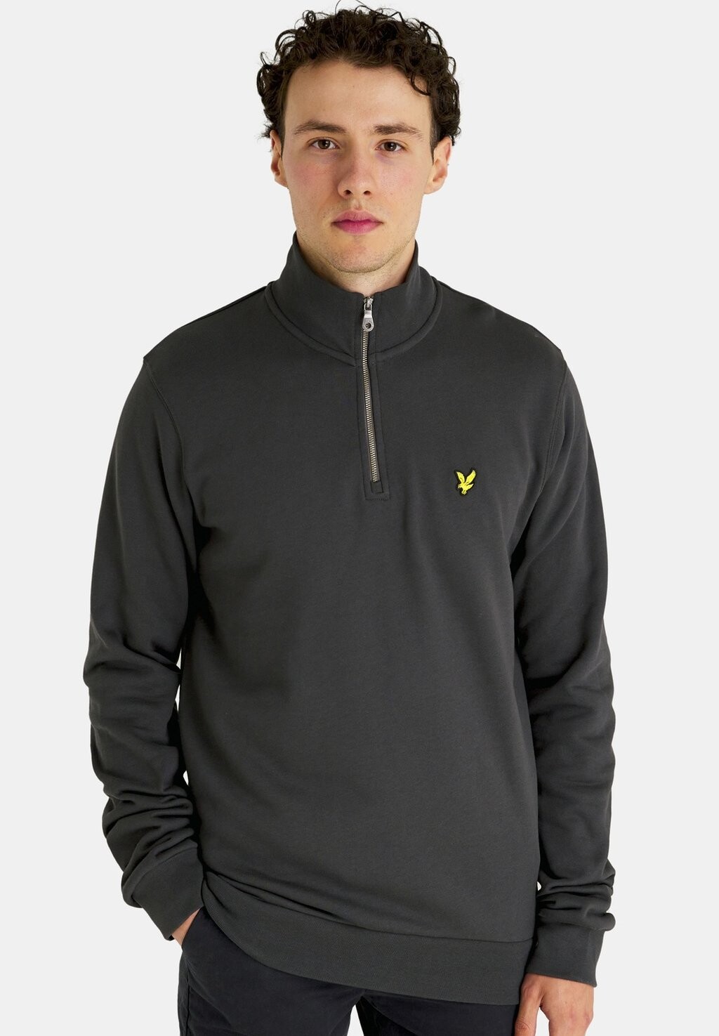 

Толстовка МОЛНИЯ НА ЧЕТВЕРТЬ Lyle & Scott, цвет бронзы