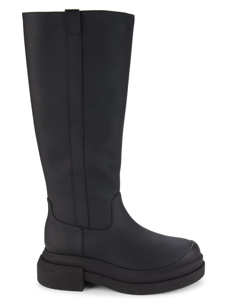 

Высокие сапоги до колена Charli Sportlift из искусственной кожи Stuart Weitzman, черный