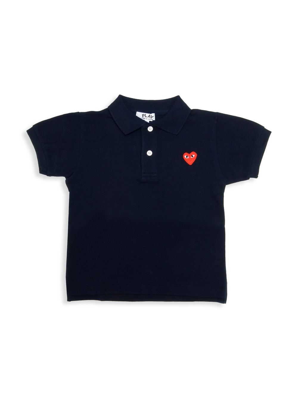 

Рубашка поло с логотипом для маленьких детей Comme des Garçons PLAY, черный