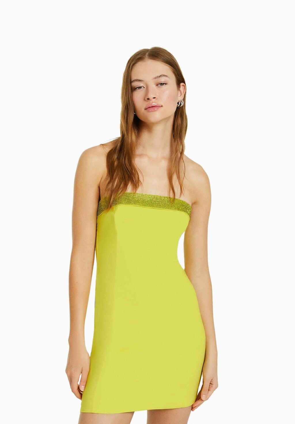 

Платье-футляр Bershka, зеленый