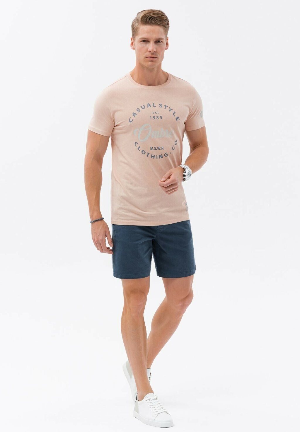 

Футболка с принтом PRINTED Ombre, цвет rose