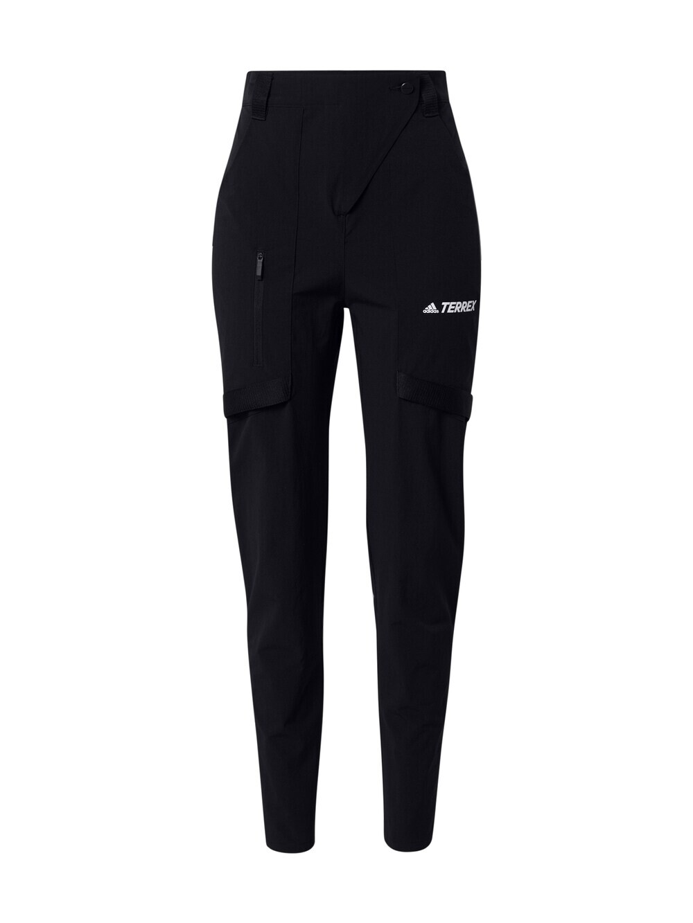 

Уличные брюки узкого кроя Adidas Zupahike, черный