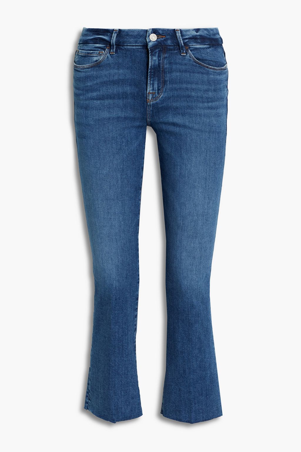 Расклешенные джинсы Le Crop Mini Boot со средней посадкой FRAME, синий джинсы le crop mini boot jeans smsn frame синий