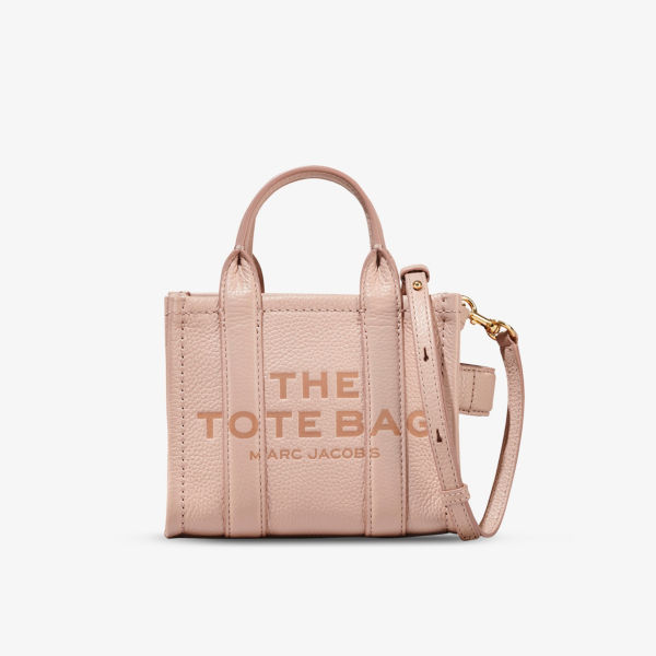 Кожаная мини-сумка-тоут Marc Jacobs, цвет rose