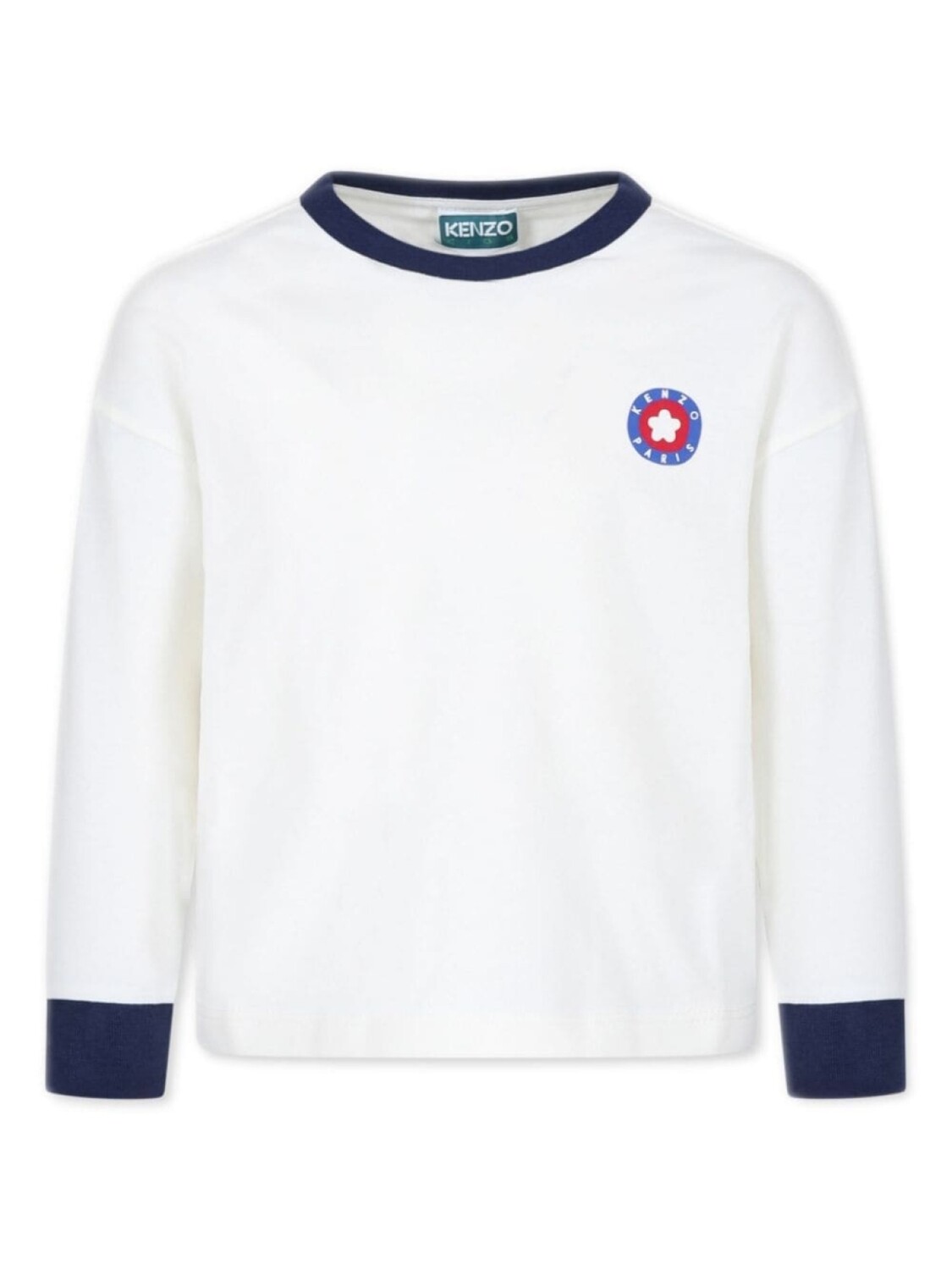 

Kenzo Kids хлопковая толстовка Boke Flower, белый