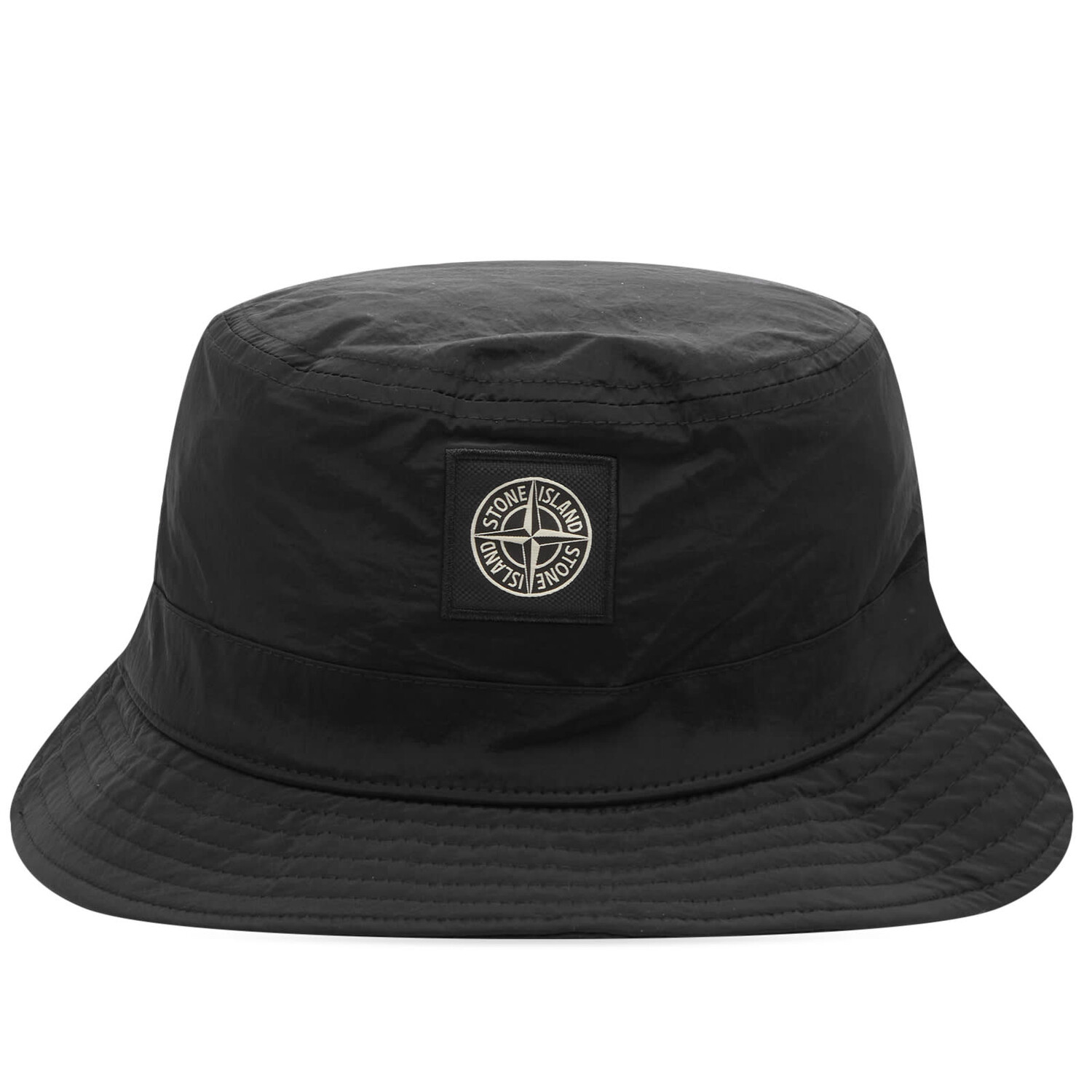 Панама Stone Island Nylon Metal Bucket Hat, черный