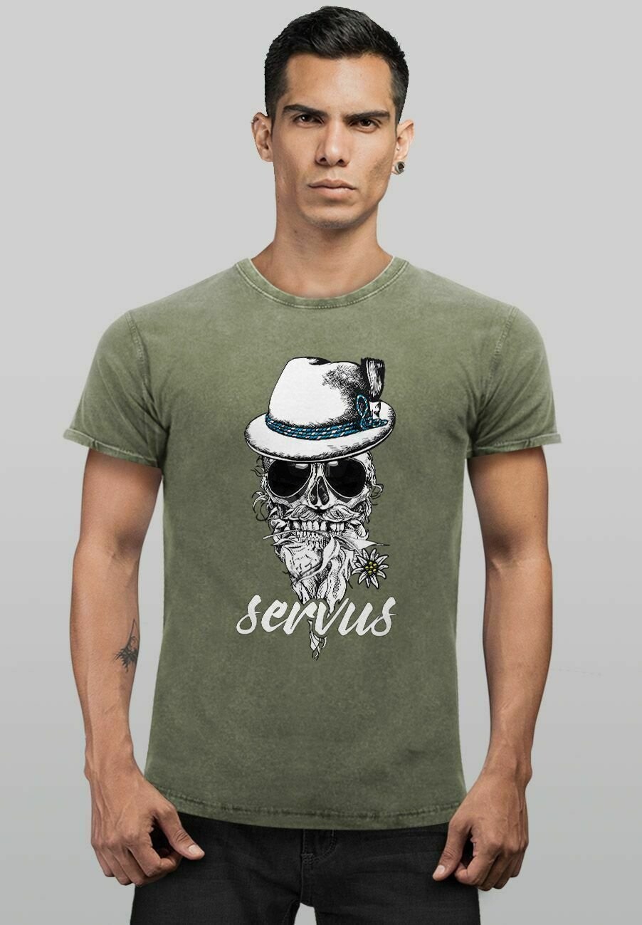 

Футболка с принтом COOLES LUSTIGES ANGESAGTES VINTAGE SERVUS Neverless, цвет oliv
