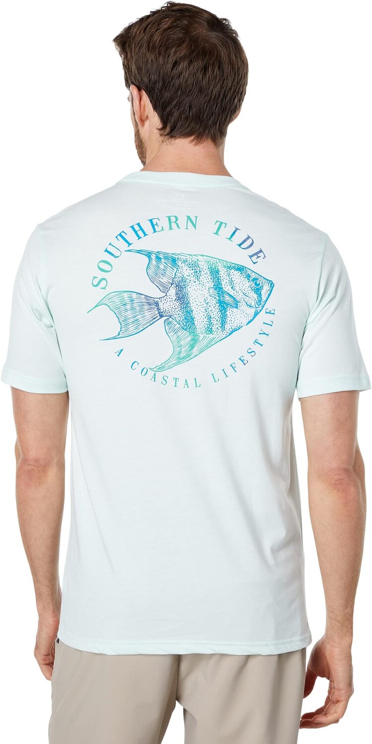 

Футболка Angelfish Press Southern Tide, цвет Turquoise Mist