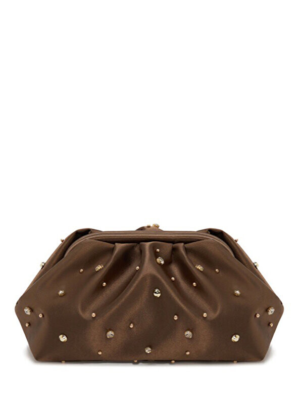 

Портфель для рук vega brown nakii swarovski с камнями D’Lueur Atelier