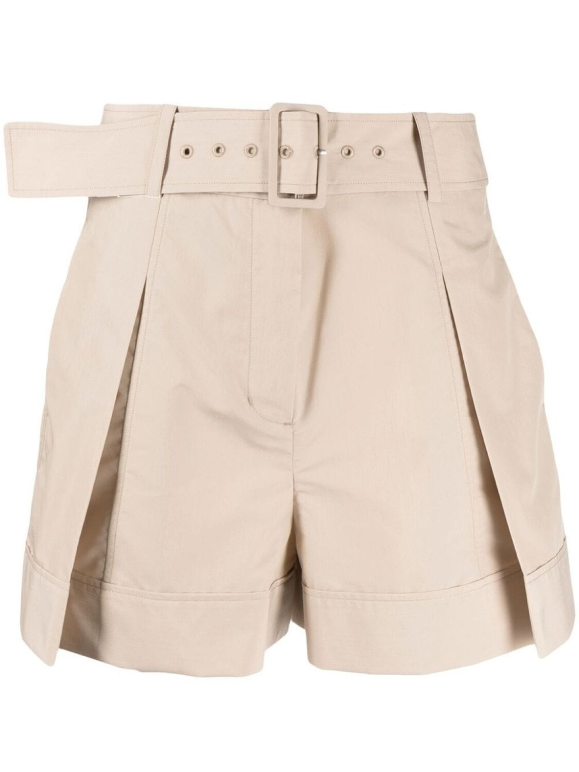

3.1 Phillip Lim шорты со складками и поясом, нейтральный цвет