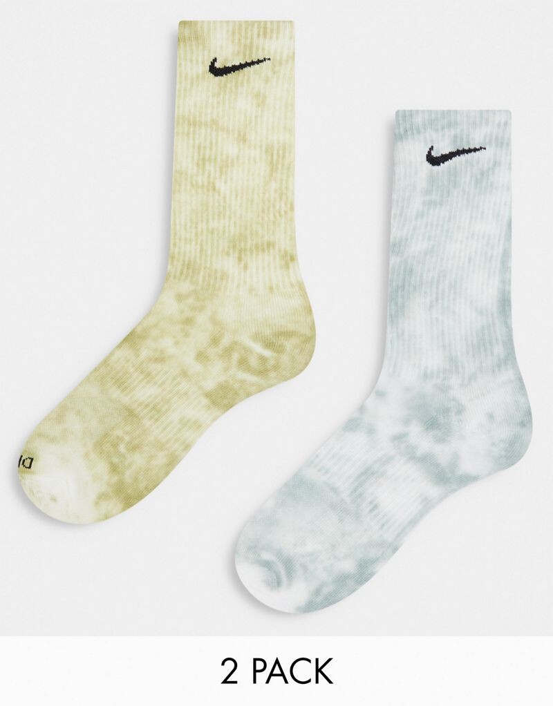 

Набор из двух пар носков с камнем Nike Everyday Plus Cushioned Tie-Dye