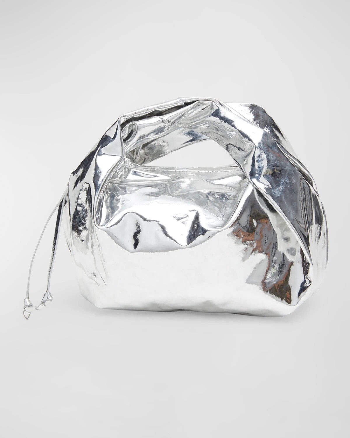 

Маленькая сумка Twister с металлической ручкой сверху Dries Van Noten, цвет Silver