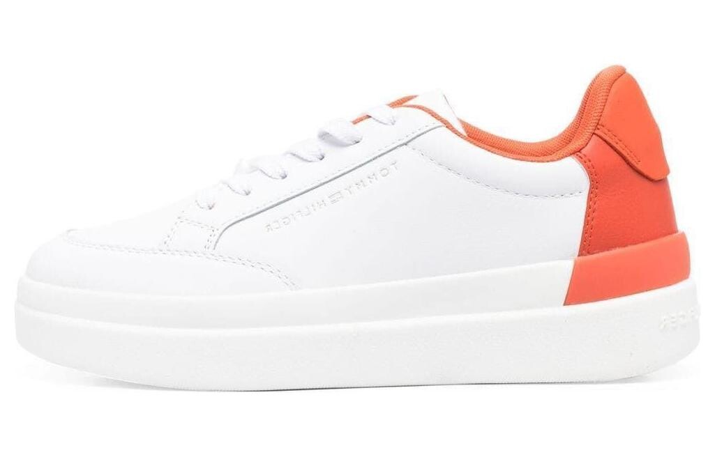 

Кроссовки Tommy Hilfiger Two-tone Platform Sneakers, белый/черный/оранжевый