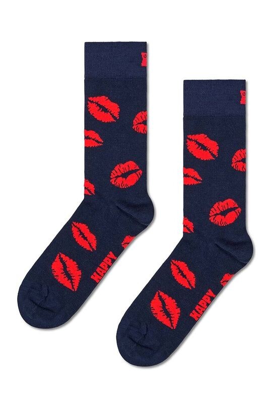 

Носки «Поцелуи» Happy Socks, темно-синий