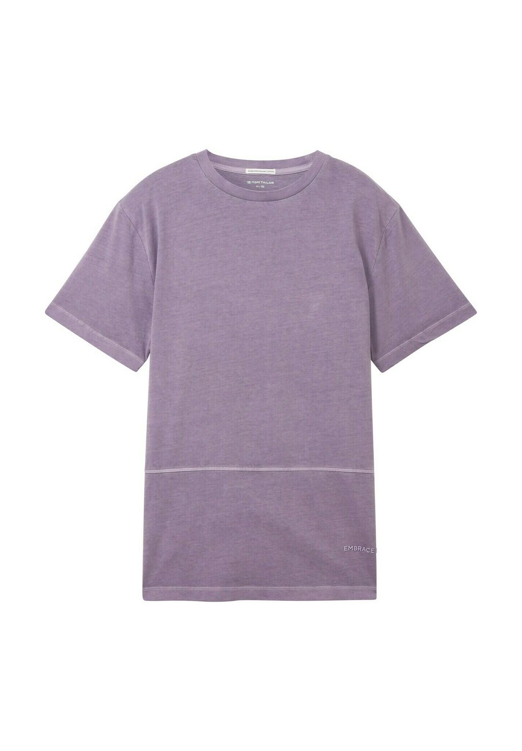 футболка с принтом mit foto tom tailor цвет dusty purple Футболка базовая TOM TAILOR, цвет dusty purple