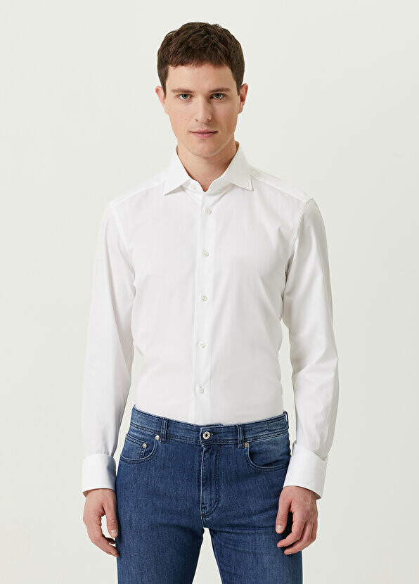 

Белая рубашка Zegna