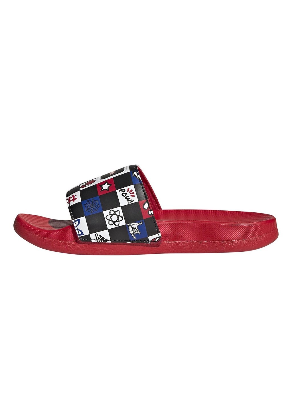 

Шлепанцы ADILETTE COMFORT SPIDERMAN adidas Performance, цвет core black cloud white better scarlet
