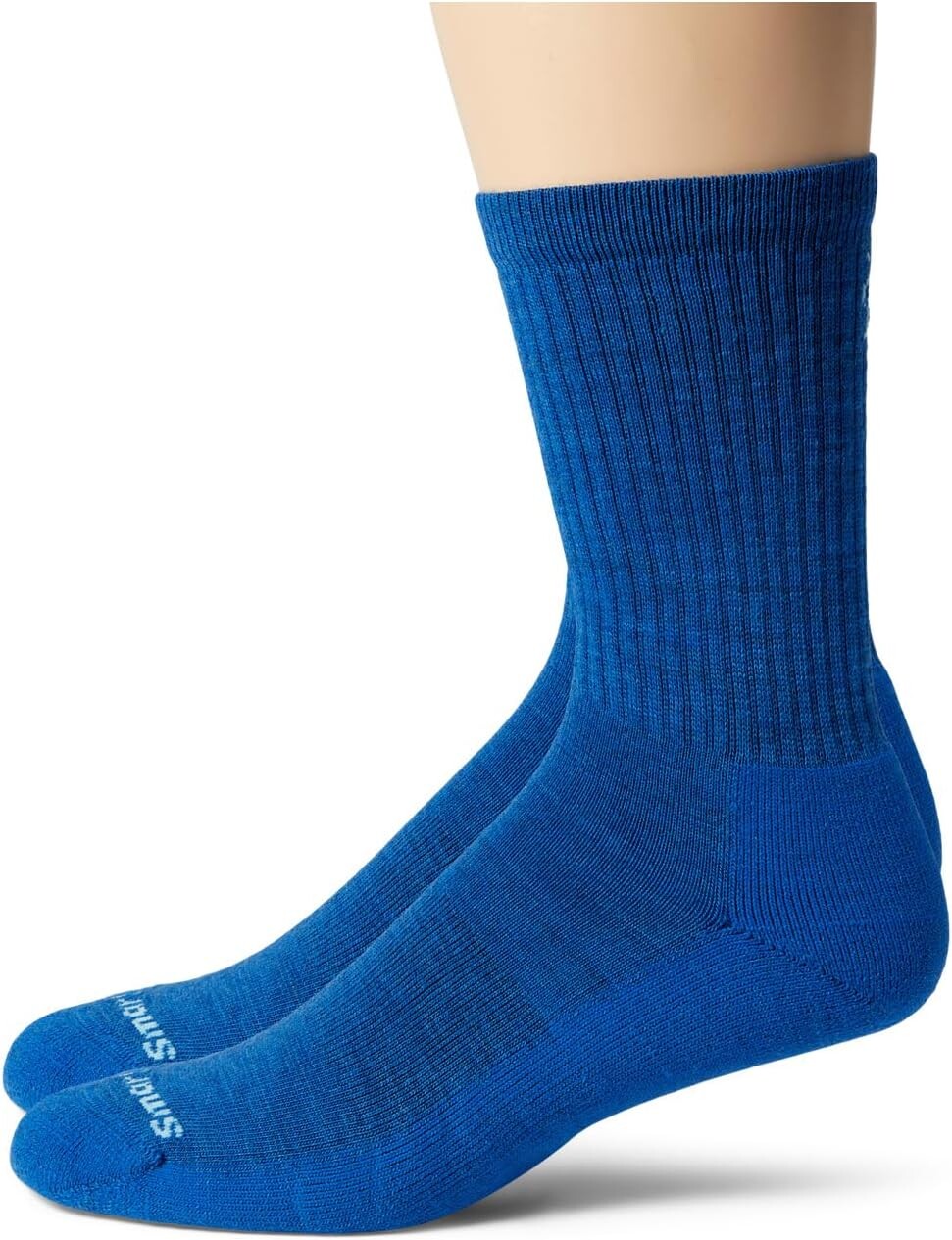 

Повседневные однотонные носки в рубчик Smartwool, цвет Laguna Blue