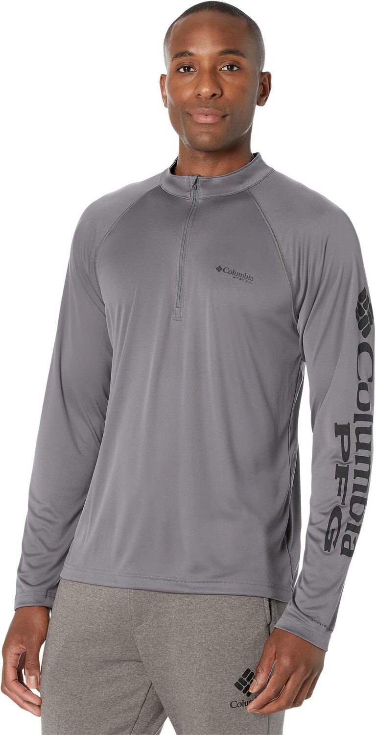

Терминал Снасти 1/4 на молнии Columbia, цвет City Grey/Black Logo